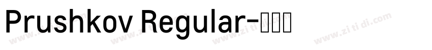 Prushkov Regular字体转换